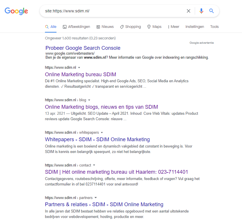 site snippet sdim
