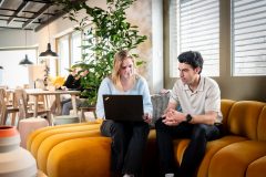 Collega's Daan & Birgit bij SDIM