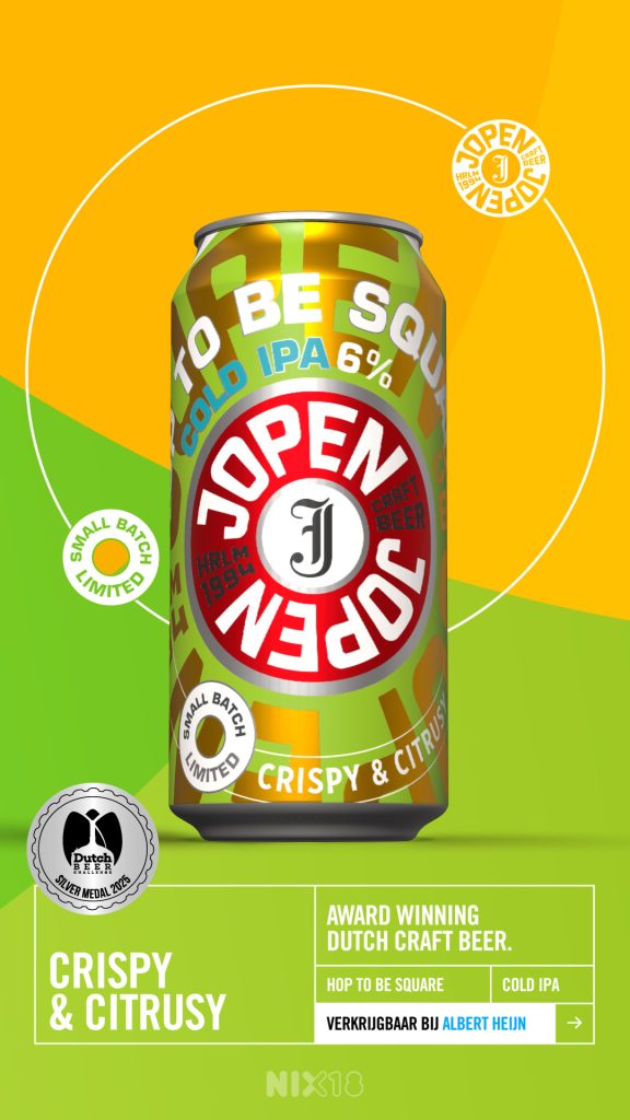 Jopen Hop To Be Square limited IPA advertentie