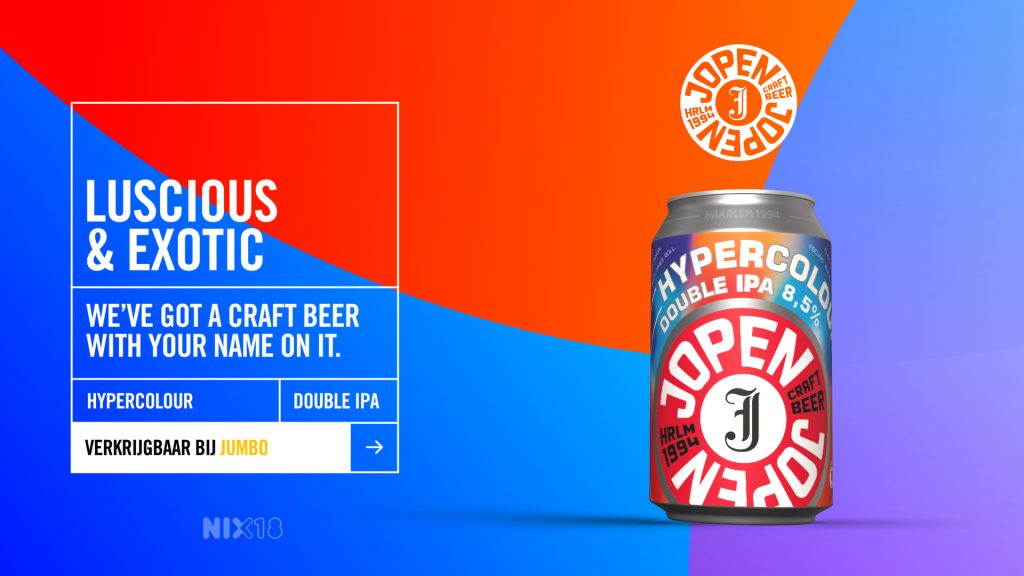 Jopen Hypercolour Double IPA reclame
