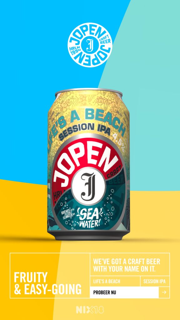 Jopen Life is a beach limited IPA advertentie