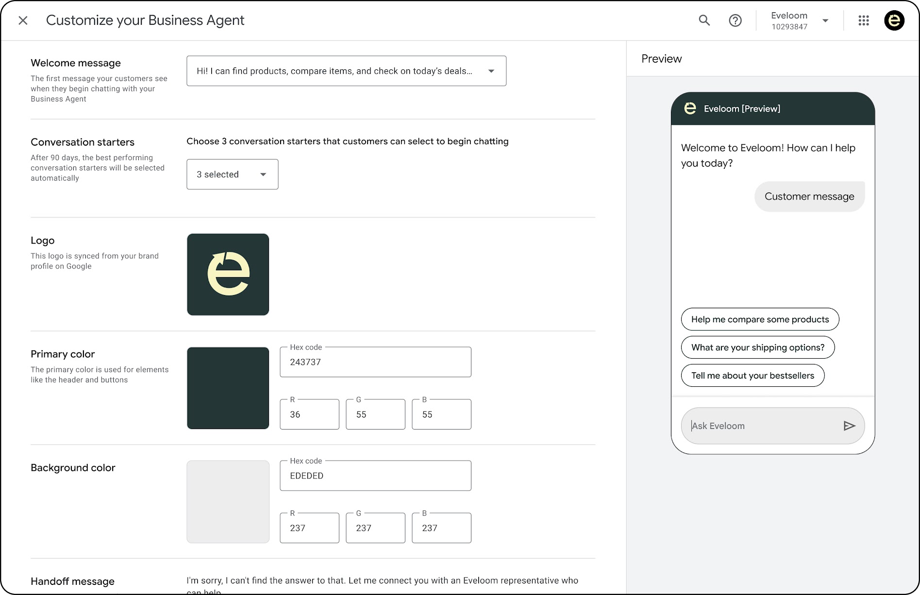 Google Business Agent