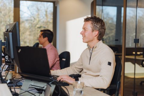 Collega's Jeroen en Gwoon Sun