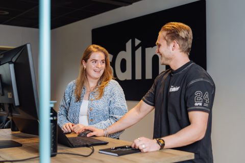 SDIM collega's Birgit en Jasper