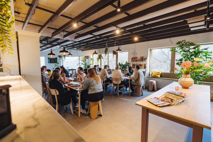 SDIM collega's op kantoor met lunch