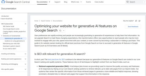 Google AI documentatie